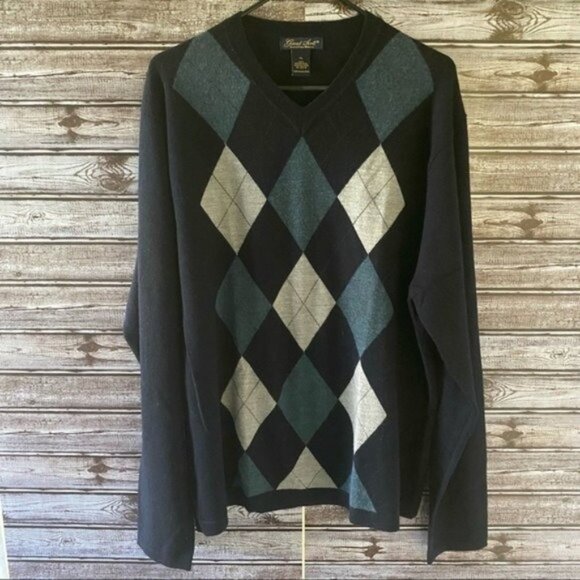 Garret Scott Men's Extra Fine Merino Wool Sweater‎ Size XL - Picture 1 of 8